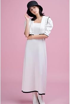 Amazon.co.jp: [セルフォード] セーラーカラーニットワンピース